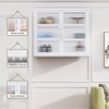 Double Glass Door Wall Cabinet With Detachable Shelves - 3 of 4