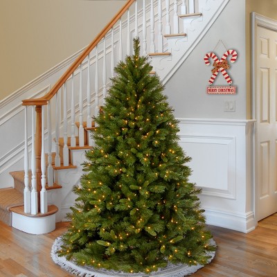 6.5' Green Pine Artificial Christmas Tree with Clear Lights