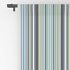 Sheila Wenzel-Ganny Lavender Mint Blue Stripes 84" x 50" Single Panel Blackout Window Curtain - Deny Designs - 4 of 4