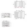 Famapy Multi - Use White Kitchen Cabinet Pantry Wall - Mounted Cabinet: Countertop - Free,DIY Ready，Versatile Setup – Fit Any Style - 4 of 4