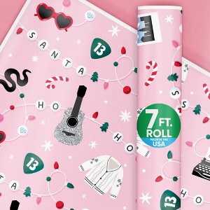 Big Dot of Happiness In My Christmas Era Wrapping Paper, Holiday Gift Wrapping Paper Roll, Music Concert Gift Wrapping, 24 in x 7 feet, 1 Roll - 1 of 4