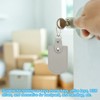 Unique Bargains Office Car ID DIY PU Leather Key Fobs with Key Rings 4 Pcs - 4 of 4