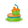  Tupperware Brand Tupperkids Feeding Set - Bacio, Tropical Water  & Margarita Colors - Includes Divided Dish & Sip 'N Care Sippy Cup : Baby