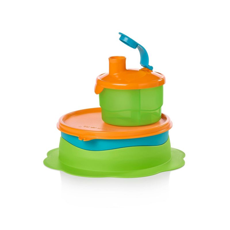 Tupperware Food Storage Baby Feeding Set Blue/Orange/Green, 3 of 6