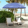 Outsunny 5.7' Beach Umbrella with Cup Holders, Hooks, Vented Canopy, Portable Outdoor Umbrella - 2 of 4