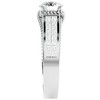 Pompeii3 1 3/4Ct Diamond & Moissanite Designed Accent Engagement Ring in 10k Gold - 2 of 4