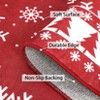 Christmas Area Rug Xmas Tree and Snowflakes Carpet - 4 of 4