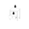 Tvilum,Madrid 21-inch Tall 2-Drawer Nightstand End Table, Jackson Hickory - 4 of 4