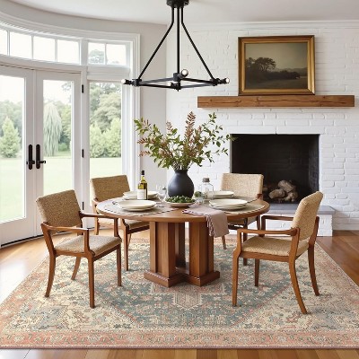 Abynow Geometric Modern Loomed Machine Washable Area Rug