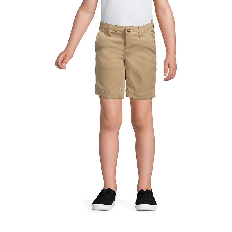 Lands' End Lands' End School Uniform Kids Active Chino Shorts, 3 of 6