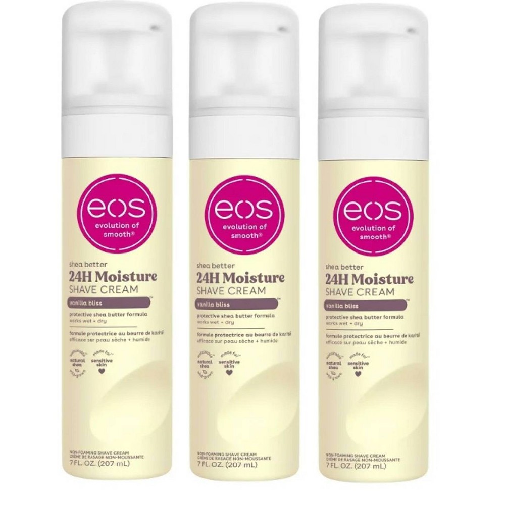 Photos - Hair Removal Cream / Wax E.O.S. eos Shea Better Shave Cream - Vanilla Bliss - 7 fl oz/3pk 