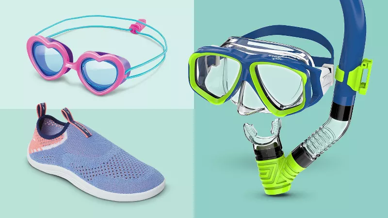 Poolmaster Pink Sport Dive Mask and Snorkel Diving Set 00076 - The