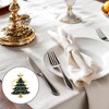 Unique Bargains Napkin Rings Five-pointed Star Christmas Tree Stainless Steel 1 Pc - 2 of 3