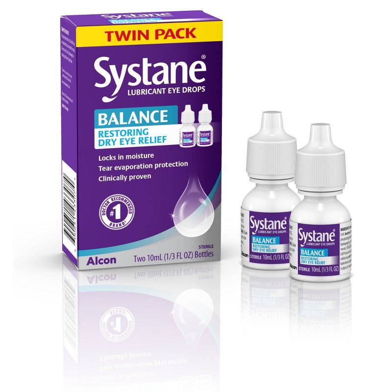 Systane Balance Lubricant Eye Drops Twin Pack - 2ct, 1 of 6