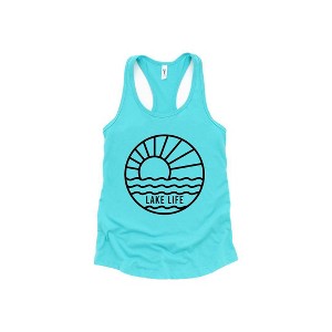 Simply Sage Market Women's Lake Like Circle Racerback Tank - 1 of 4