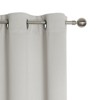 Kate Aurora Hotel Living 2 Pack 100% Blackout Grommet Top Ivory Beige Curtain Panels - 3 of 4