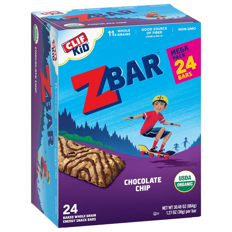 Clif Kid Zbar Chocolate Chip Snack Bars - 24ct/30.48oz, 3 of 8