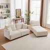 106" Modular Corduroy L-Shaped Sectional Sofas with 2 Cushions, USB & C Charging Ports ¨C Modern Minimalist Living Room & Bedroom Sofa - 2 of 4