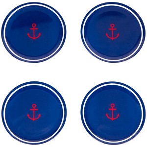 The Lakeside Collection Lake Melamine Dinnerware - Set of 4 Small Plates - 1 of 3