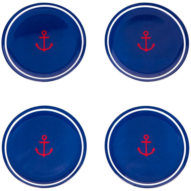 The Lakeside Collection Lake Melamine Dinnerware - Set of 4 Small Plates, 1 of 4