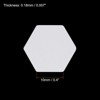 Unique Bargains Hexagon Shapes English Paper Reusable Sewing DIY Quilting Templates 100 Pcs - 2 of 4