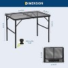 Acekool 3x2FT Folding Grill Table with Mesh Top, Adjustable Height Portable Metal Camping Table for BBQ, Picnic, Outdoor Cooking, Black - 3 of 4