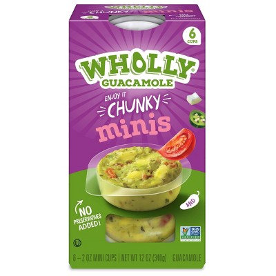 Wholly Guacamole Classic Mini Bowls - 12oz/6ct : Target