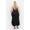 Women's Plus Size Lace Ruffle Dress - black | CITY CHIC - 2 of 4