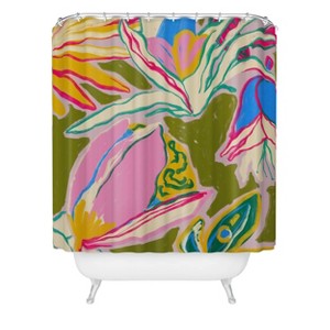 Deny Designs Sandrapoliakov Tropical Garden Shower Curtain - 1 of 3