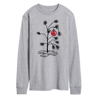 Men's - Instant Message - Sad Christmas Tree Long Sleeve Graphic T-Shirt