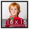 PosterPalooza | Square Minimalist Black Picture Frame - UV Acrylic, Foam Board Backing, Hanging Hardware - 2 of 4