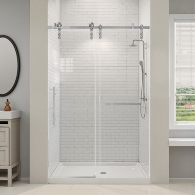 NicBex Single Sliding Shower Door for Bathroom