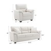 Faux Leather Sofa and Chair ,Ultimate Comfort Couch for Living Room-Morden Fort - 2 of 4