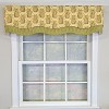 RLF Home 100% Cotton Kingston Glory  Fully lined Windows Rod Pocket Valance 50" x 16"  Yellow - 2 of 4