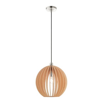 Livex Lighting Pendants 1 - Light Pendant in  Brushed Nickel