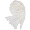 Anna-Kaci Lightweight Solid Cotton Linen Scarf Large Long Gauze Beach Wrap Shawl 78 Inches - 2 of 4