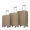 MAYEERTY 3-Piece Luggage Set (20"/24"/28") - PP Spinner Wheels, Carry-On, Matching Color, Combination Lock - 3 of 4