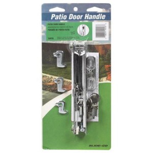 Prime Line 14416 Sliding Door Handle Set with Flush Locking Latch, Chrome Plated - 1 of 1