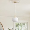 Modern Globe Pendant Light with Frosted Glass Shade, Hanging Light Fixture for Kitchen - 3 of 4