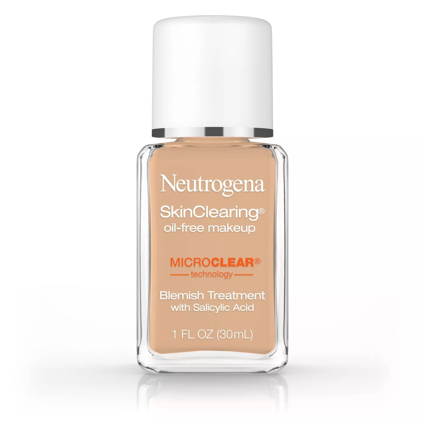 Neutrogena Skin Clearing Oil-Free Liquid Foundation with Salicylic Acid - 1 fl oz - image 1 of 9