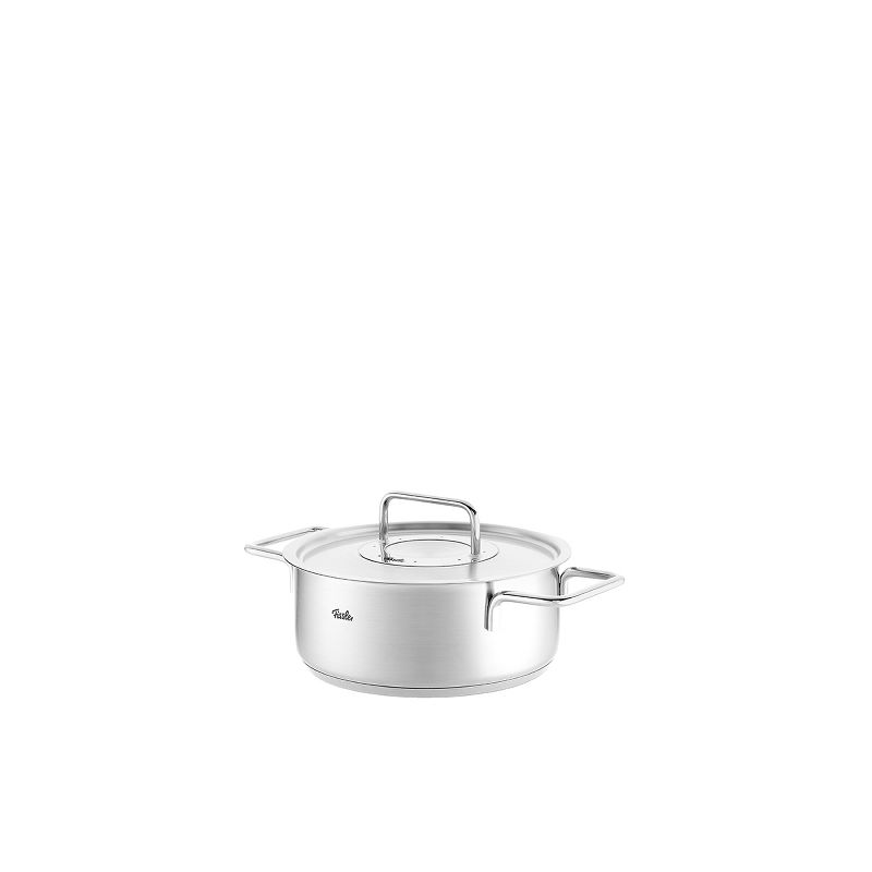 Fissler Pure Collection Stainless Steel Rondeau, 2.7 Quart with Metal Lid, 2 of 4