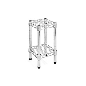 Shelving.com Chrome Wire Shelving with 2 Tier Shelves - - 1 of 3