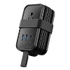 Uncaged Ergonomics® Portable Travel Power Strip, 3 AC Outlets, 2 USB-A Ports, and 1 USB-C® 20-Watt Fast-Charging Port, 3-Ft. Cord - 2 of 4