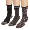 MUK LUKS Men's Crew Hike Heat Retainer Socks (3 Pack) - 2 of 3