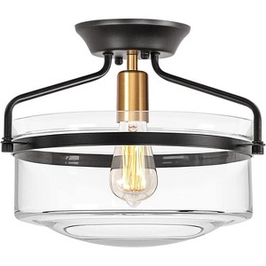 TOBILI Flush Mount Ceiling Light with Clear Glass Shade,Modern Flush Mount Lighting - 1 of 4
