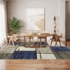 Modern Geometric Rug Washable Indoor Area Rugs for Living Room Soft Stain Resistant Low-Pile Carpet - image 3 of 4