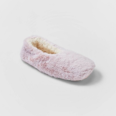 faux fur slippers target