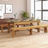 Taylor & Logan 8'x40" Ingles Dining Table - 3 of 4