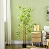 XINGHANZHENXUAN Artificial Bamboo Tree with 924 Lifelike Leaves, Faux Decorative Plant for Home, Office & Commercial Spaces - 4 of 4