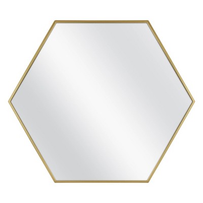 Photo 1 of 30" x 26" Metal Hexagon Mirror MDF Back - Project 62™